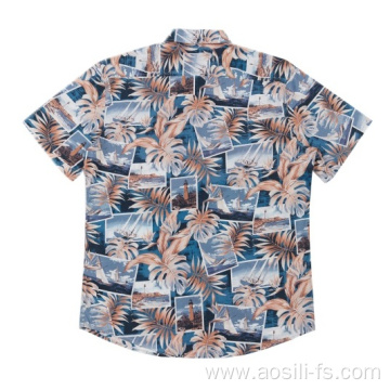 Men's Casual Cotton Shirts Holiday Wear